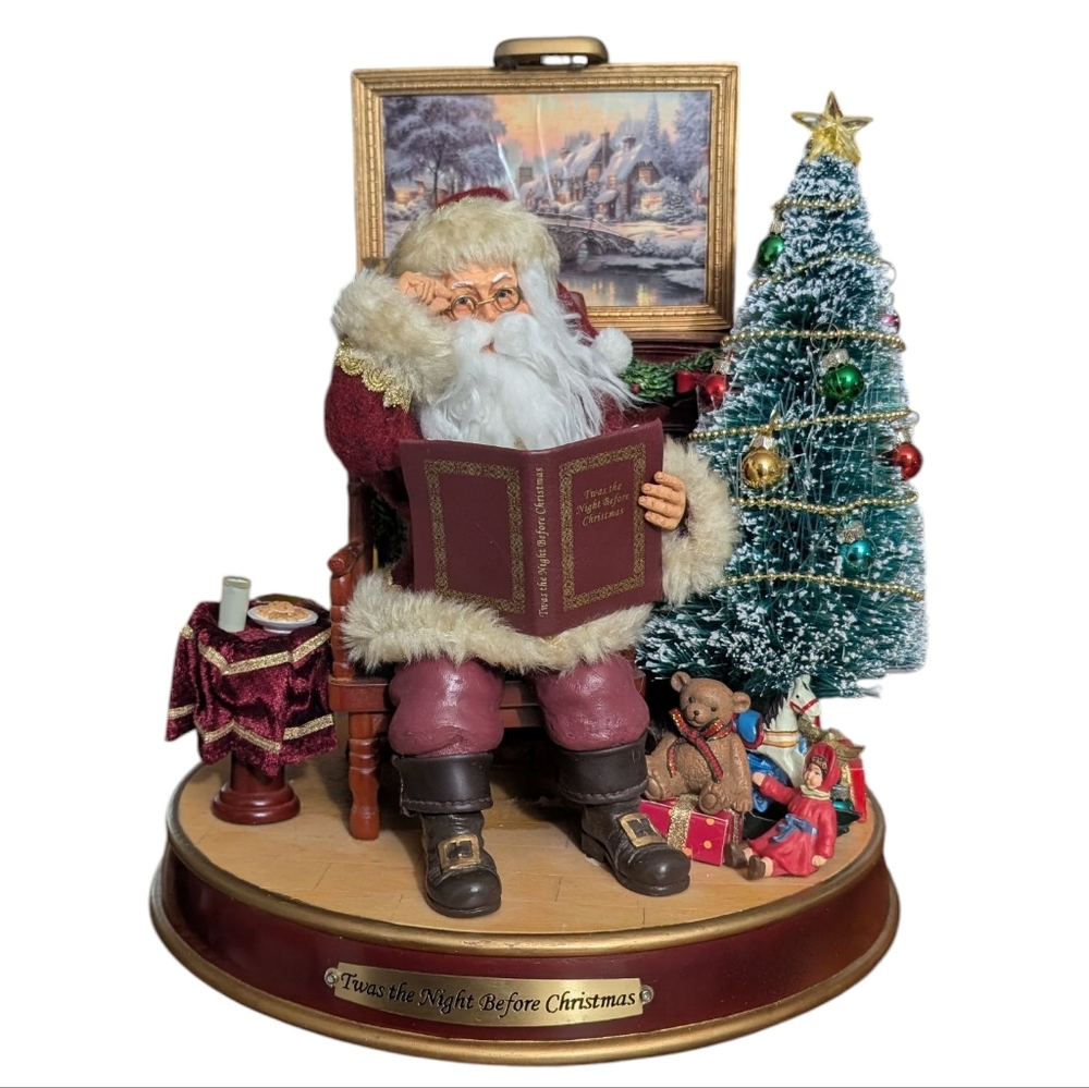 Thomas Kinkade "Twas The Night Before Christmas" Bradford Exchange Figure 2007